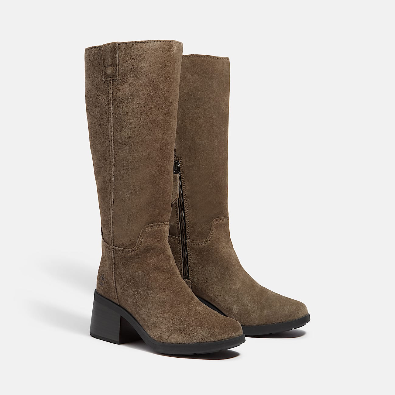 Bota de Cano Alto com Fecho de Correr Bellevaux para Mulher em castanho-escuro - 4