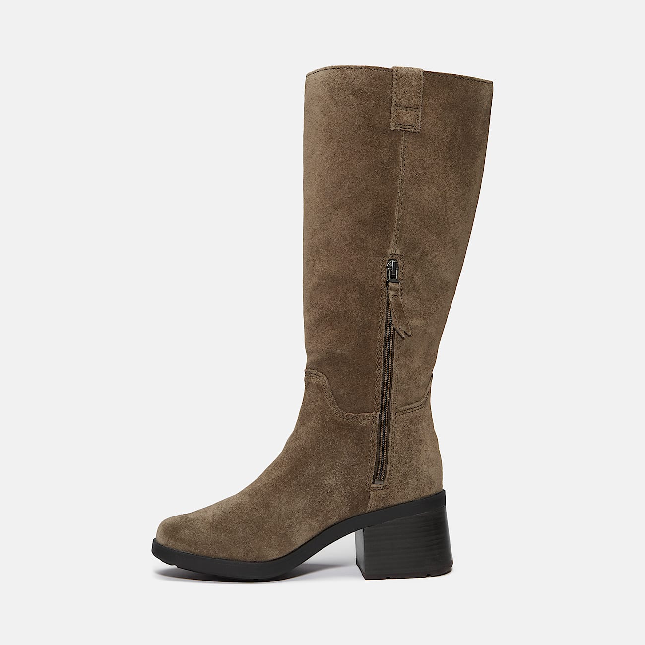 Bota de Cano Alto com Fecho de Correr Bellevaux para Mulher em castanho-escuro - 6