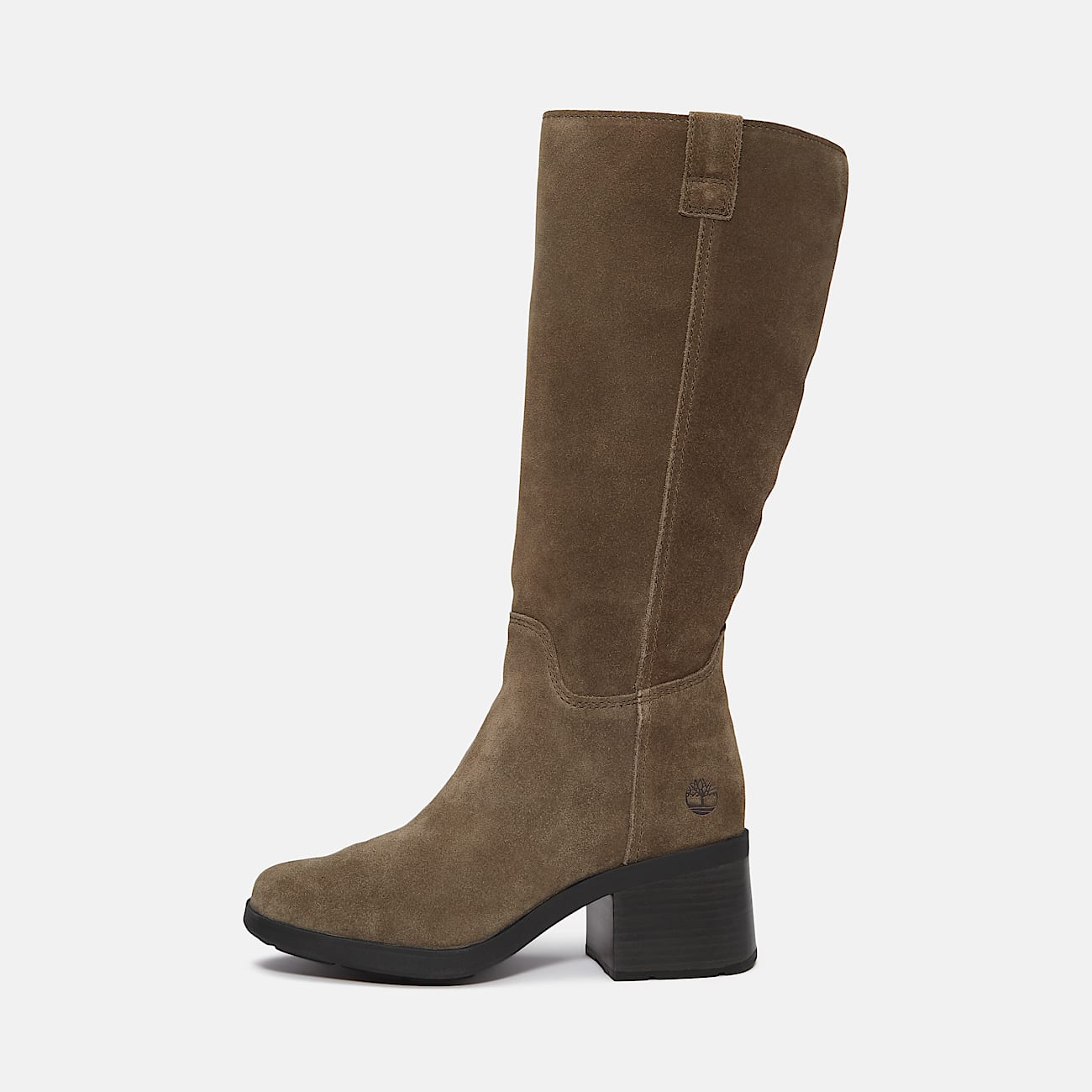 Bota de Cano Alto com Fecho de Correr Bellevaux para Mulher em castanho-escuro - 8