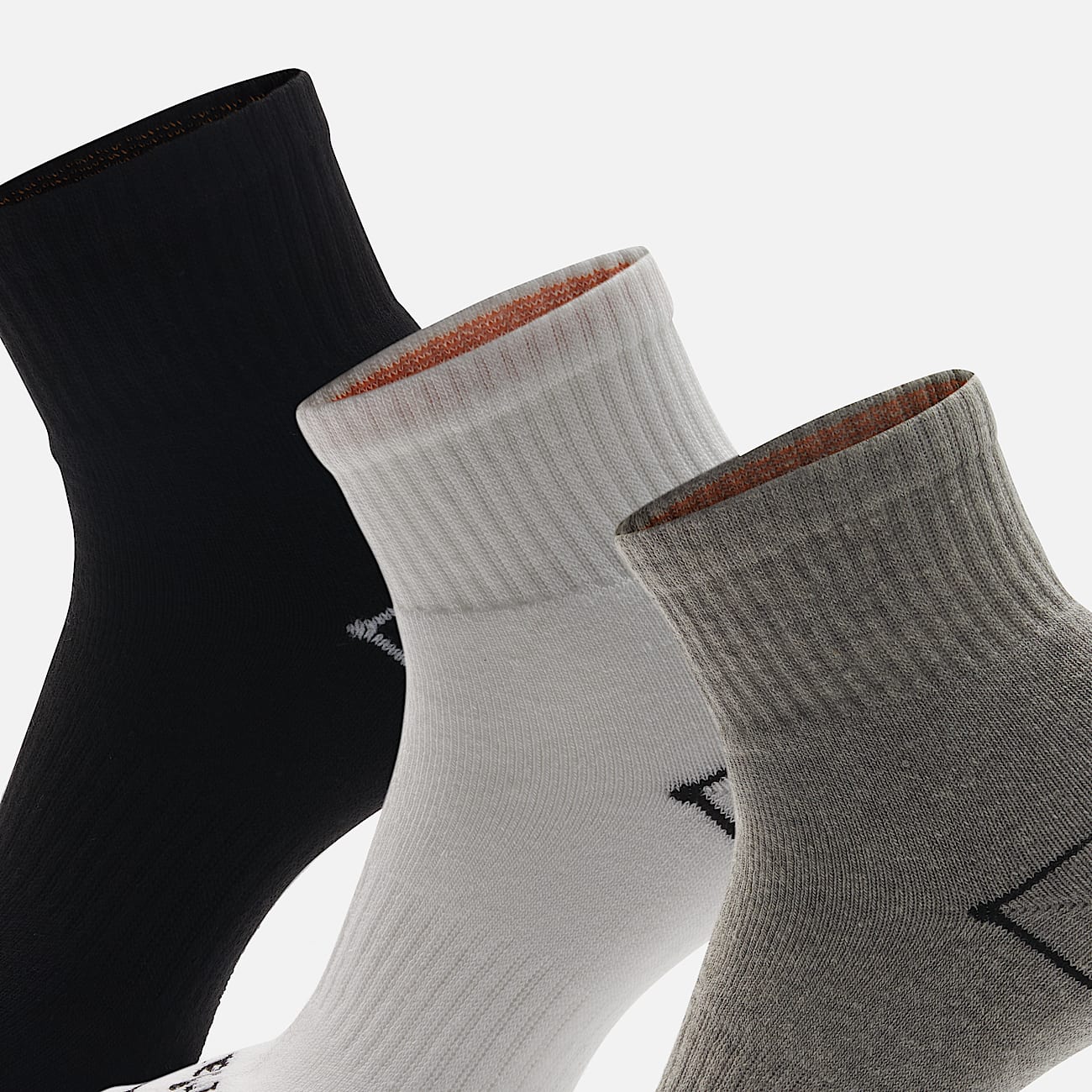 Bowden 3-Pack Full Cushion Quarter Sock in Multi - 3