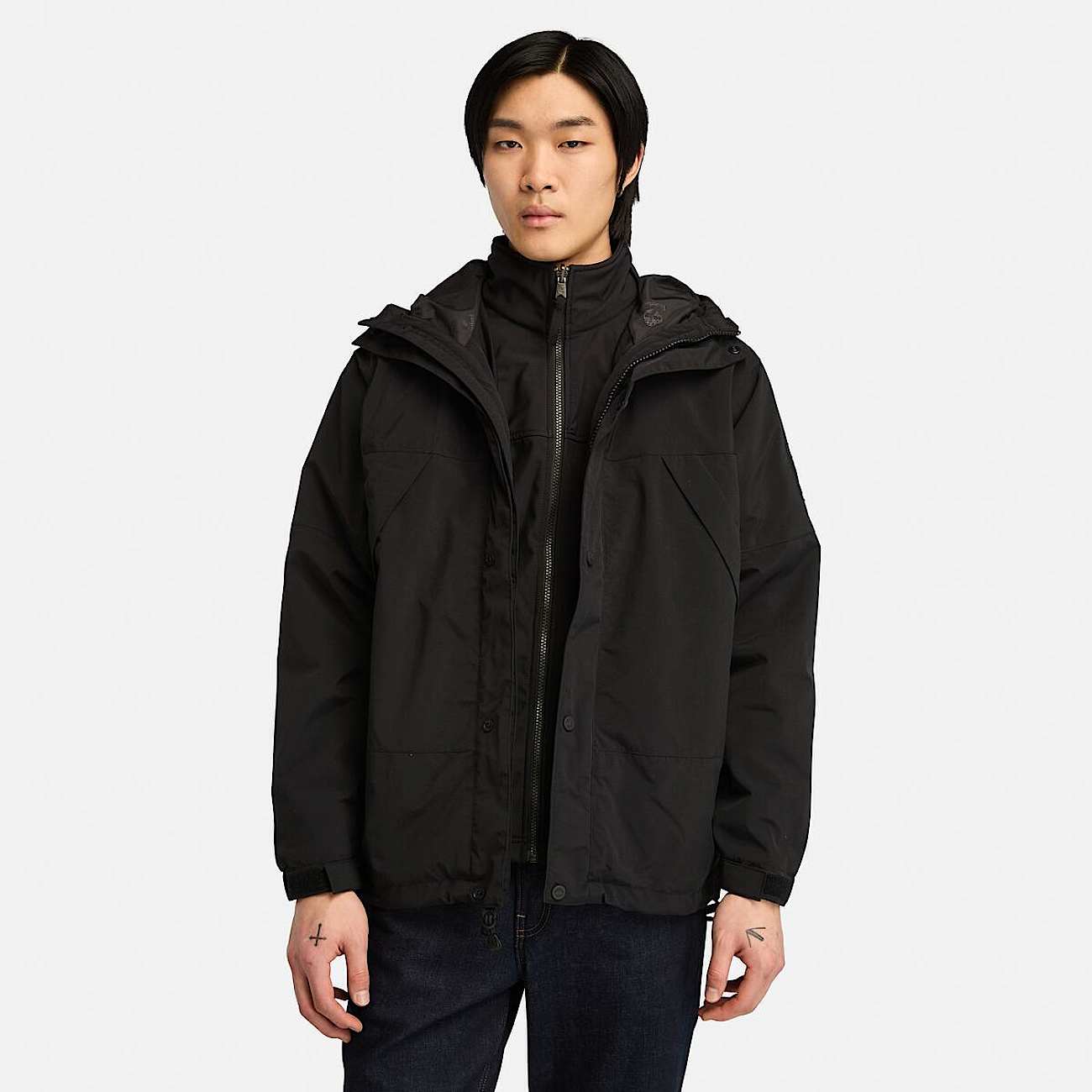 Chaqueta impermeable Winnick 3 en 1 para hombre en negro - 1