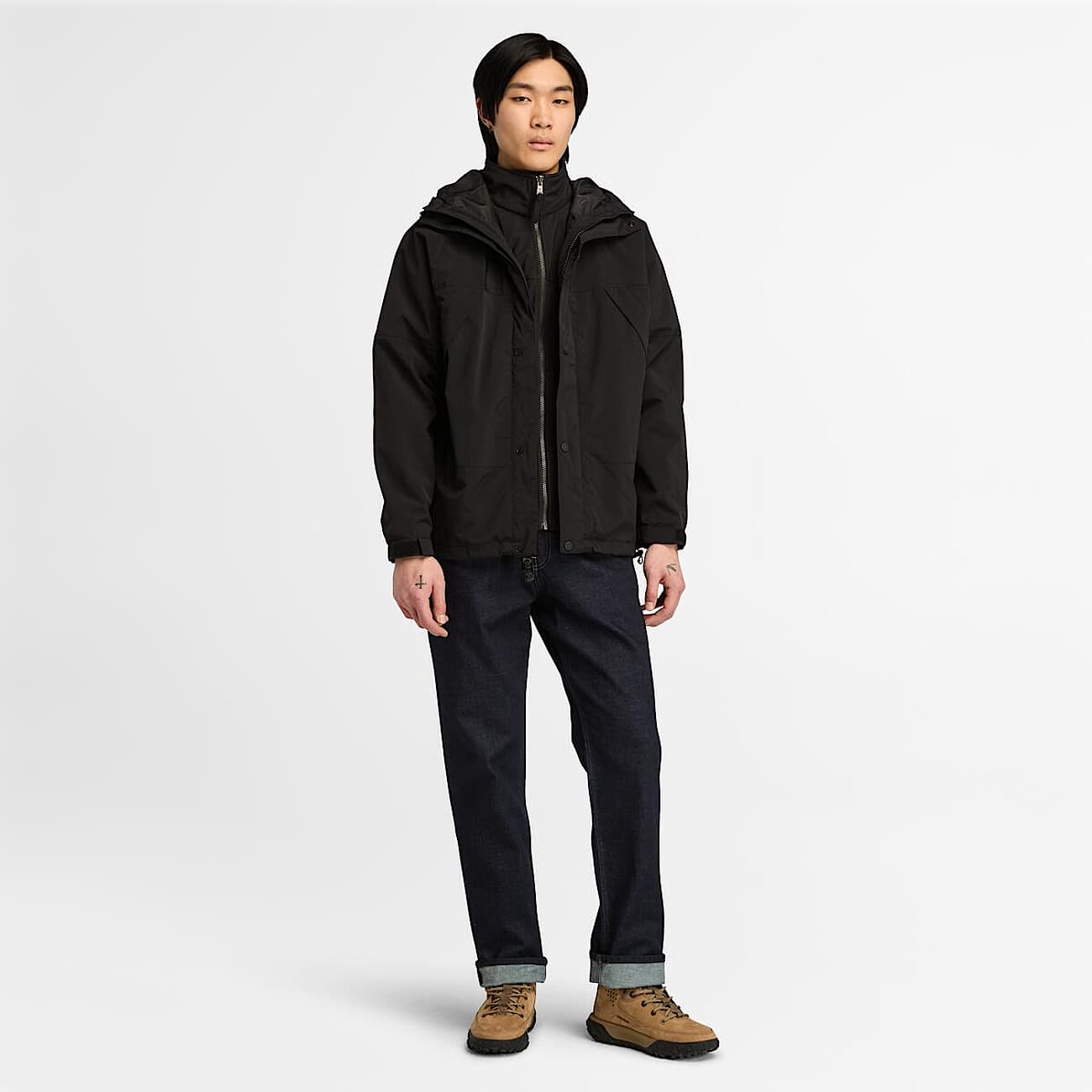 Chaqueta impermeable Winnick 3 en 1 para hombre en negro - 2
