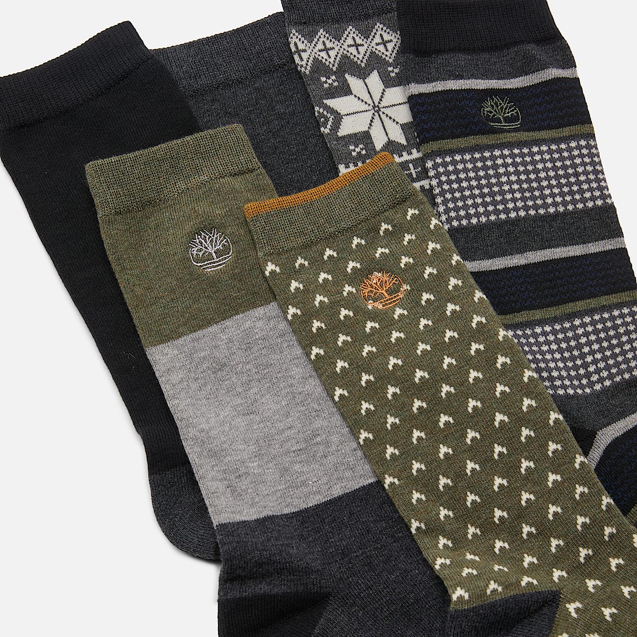 Geschenkset Crew-Socken im 6er-Pack für Herren in Dunkelgrau - 2