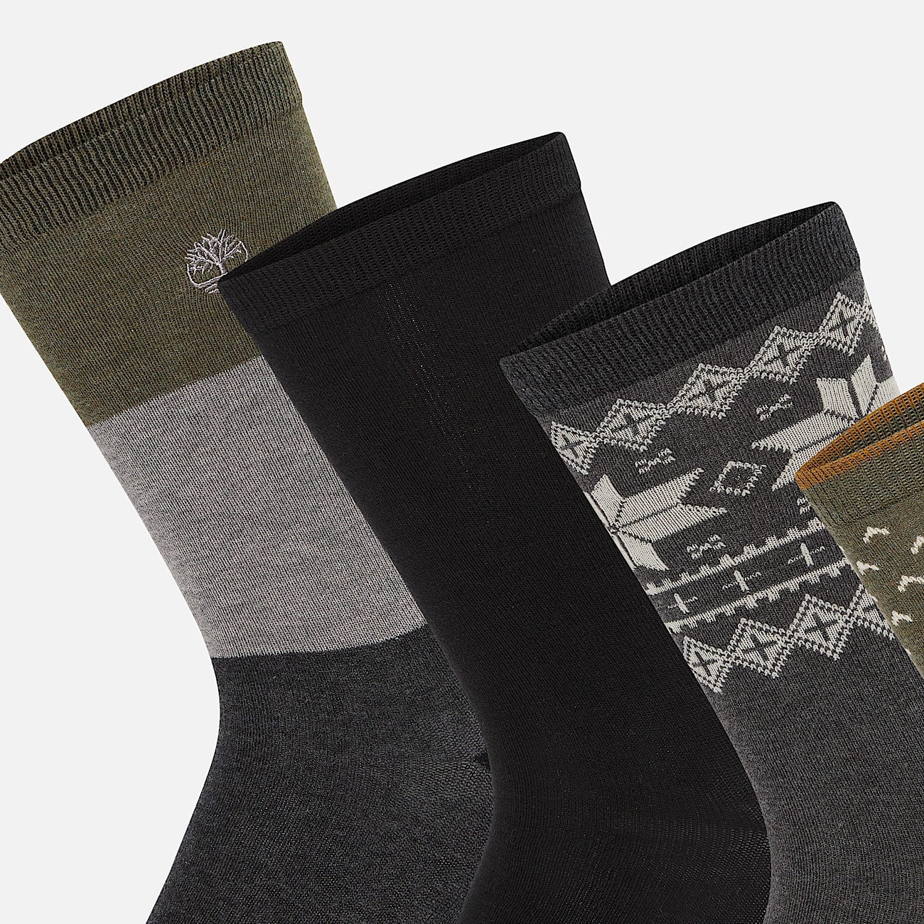 Geschenkset Crew-Socken im 6er-Pack für Herren in Dunkelgrau - 3