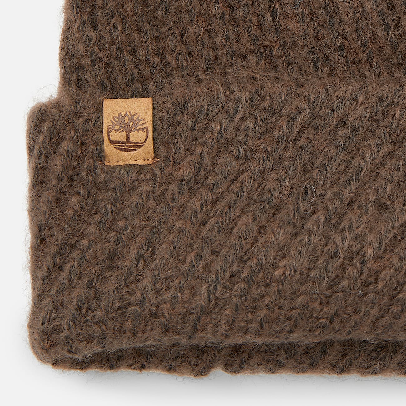 Bonnet à surpiqûres diagonales en marron - 3