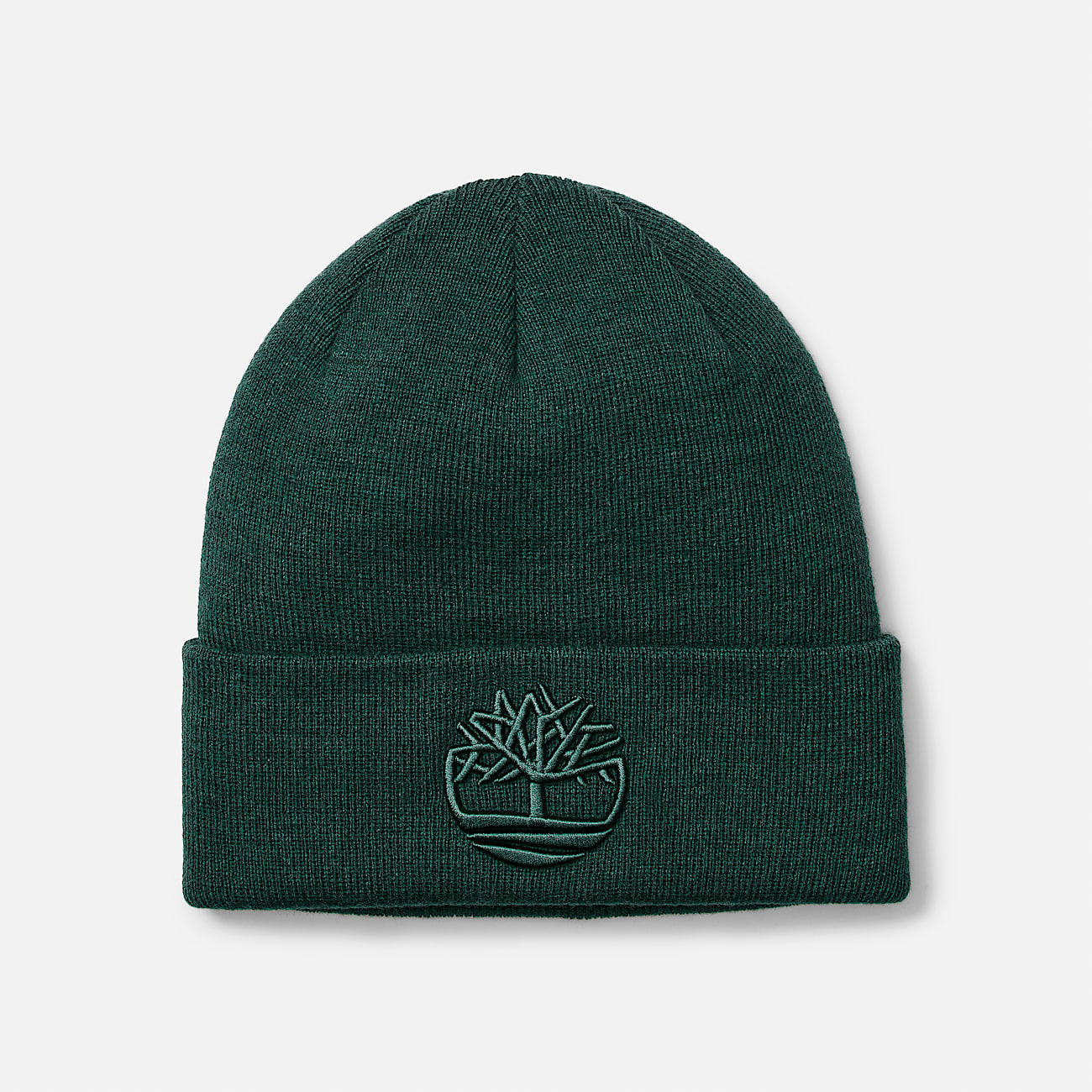 Gorro bordado em 3D em verde-escuro - 1