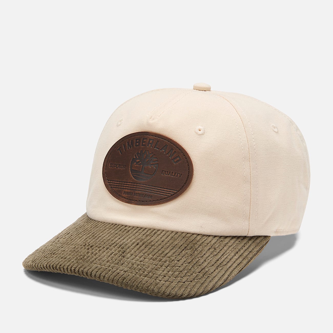 Basecap aus Canvas und Cord für Herren in Beige - 1