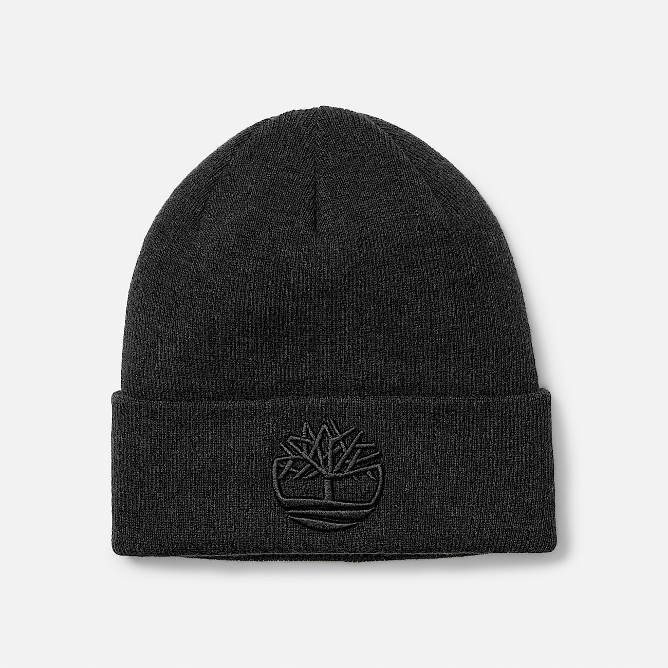 Gorro de punto con bordado en 3D en negro - 1