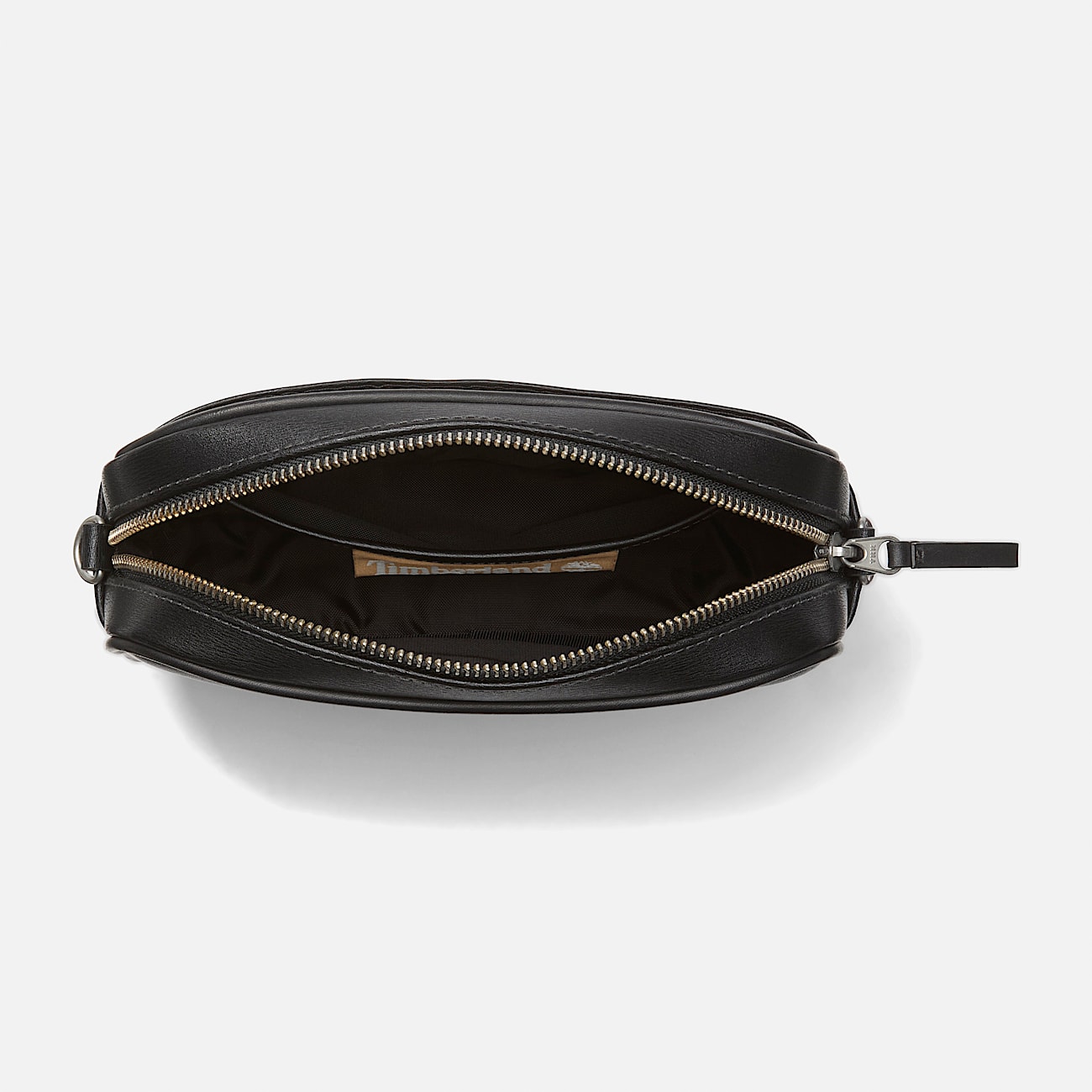 Borsa A Tracolla In Pelle Nera Donna – Cinturino Regolabile, Tasche Interne, Zip