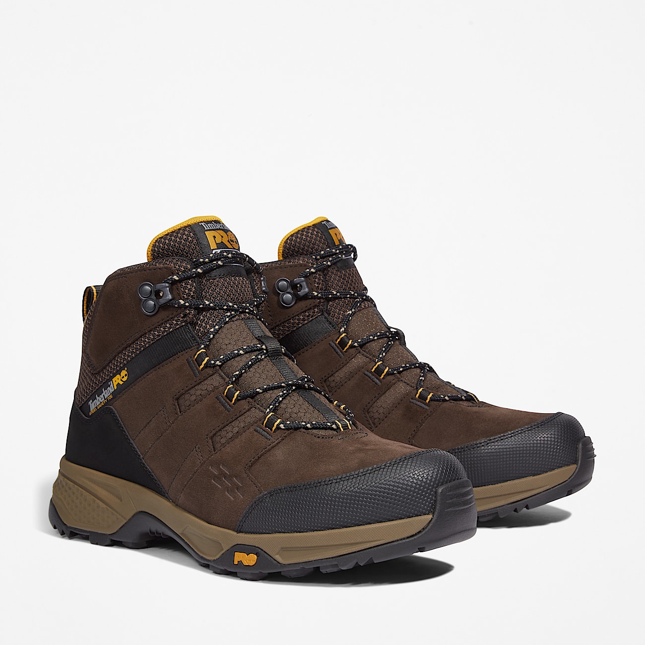 Bottine de travail à bout en acier Switchback pour homme en marron - 4