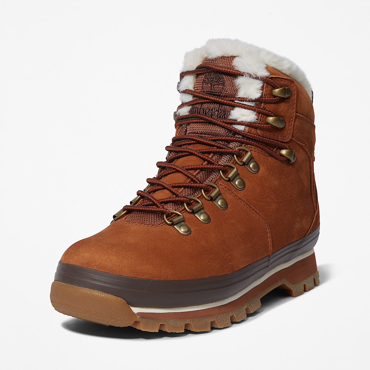 Euro Hiker Faux Fur Lined Boot for Women in Brown - 9