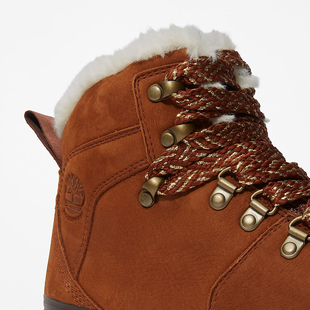 Euro Hiker Faux Fur Lined Boot for Women in Brown - 7