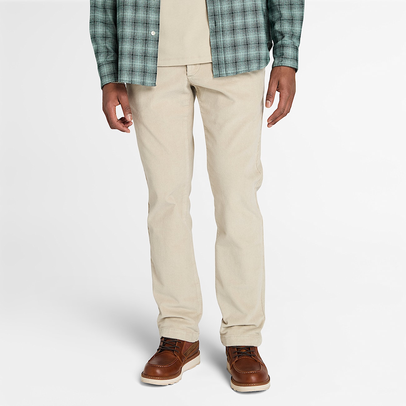 Pantalon en velours côtelé Claremont pour homme en gris - 1