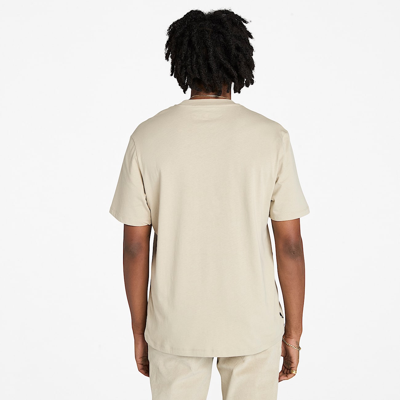 Front Seasonal Stack Logo Graphic T-Shirt for Men in Grey - 4
