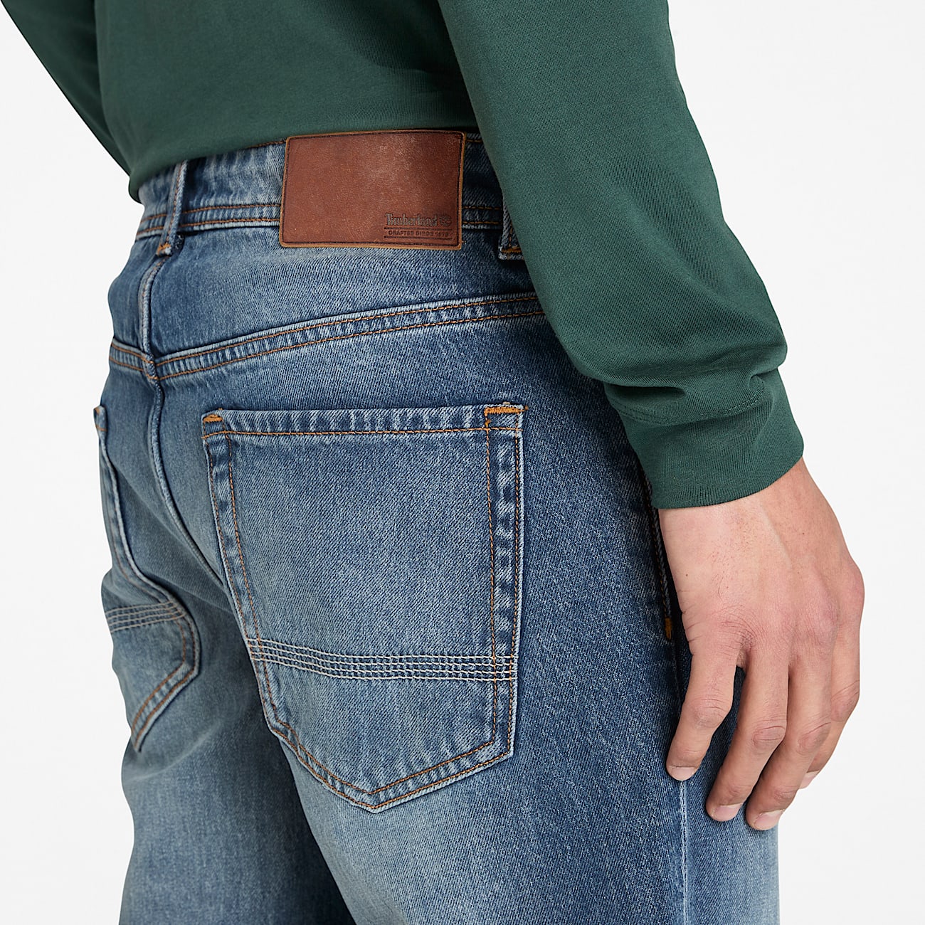 Schmal geschnittene Sandown Jeans für Herren in Dunkelblau - 3