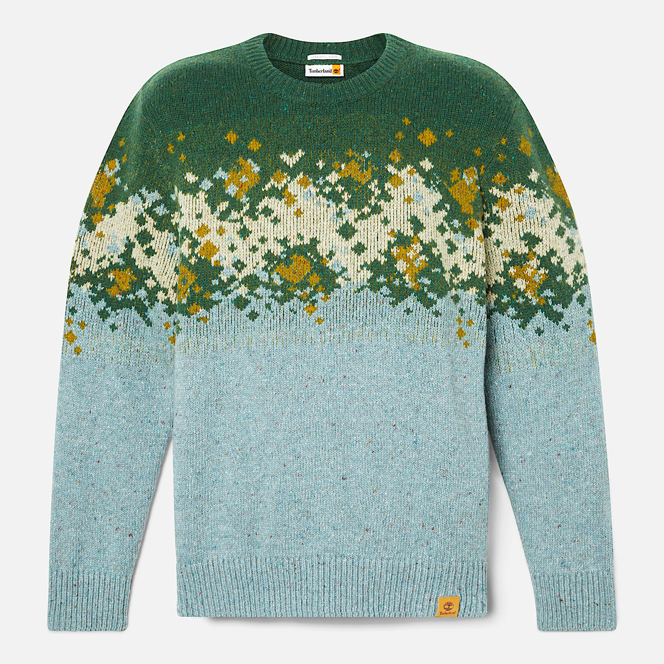 Pull jacquard pour homme en gris - 6