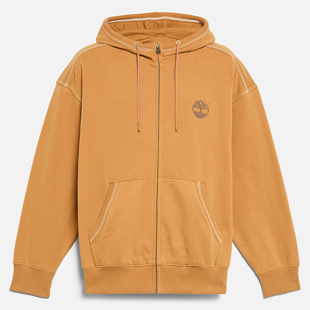 Felpa con Cappuccio a Zip Intera Timberland® 10061 da Uomo in giallo - 5