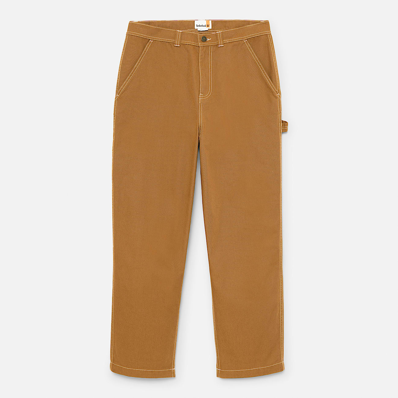 All Gender Washed Duck Canvas Carpenter Trouser in Dark Yellow - 5