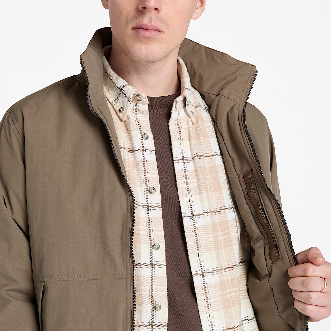 Waterproof Sailor Bomber for Men in Brown - 3