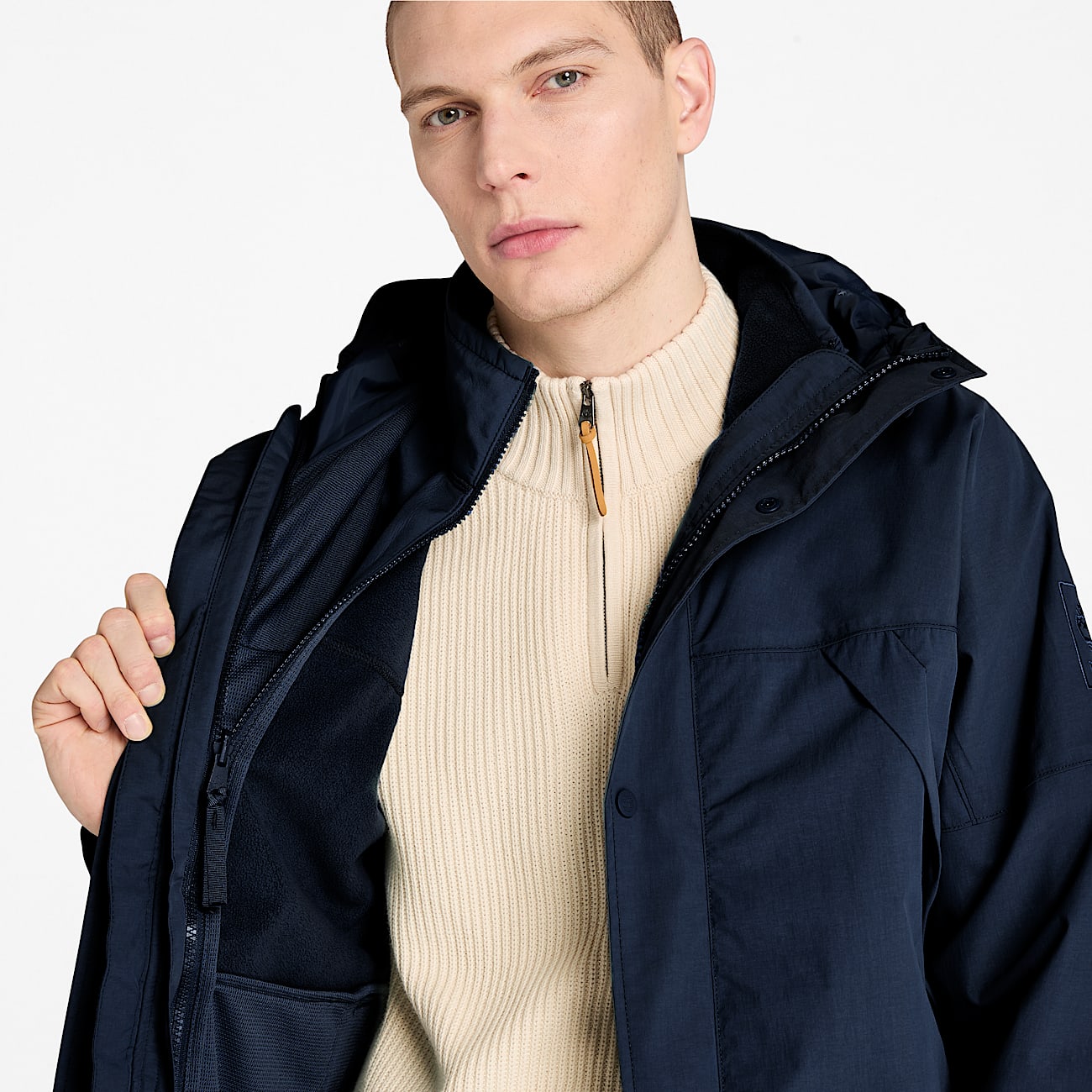 Chaqueta impermeable Winnick 3 en 1 para hombre en azul oscuro - 3