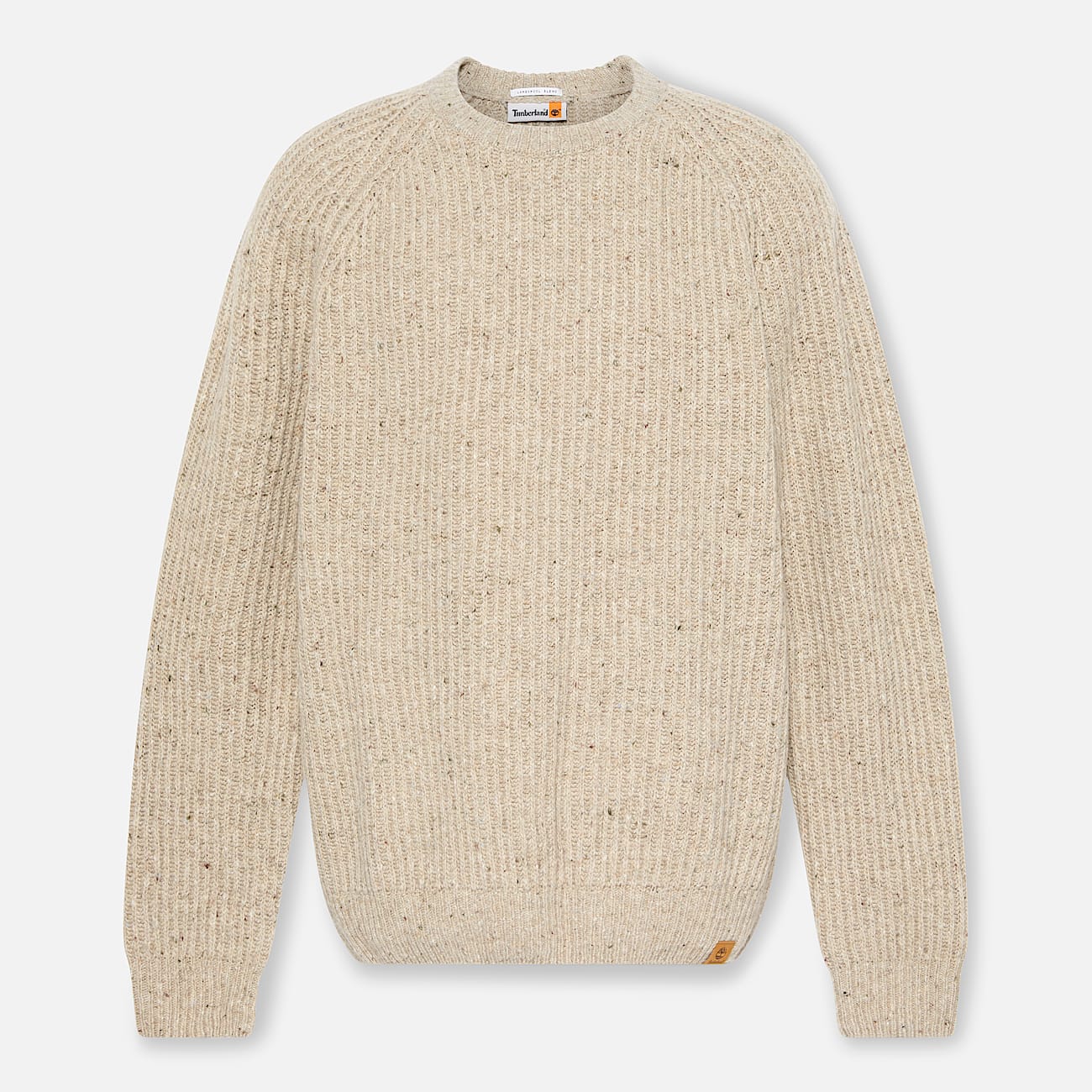 Rundhalspullover aus dickem Garn für Herren in Beige - 7