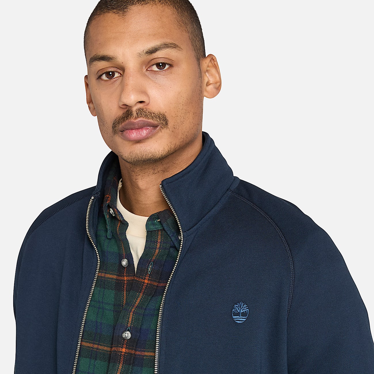 Exeter River Sweatshirt met trechterhals voor heren in donkerblauw - 3