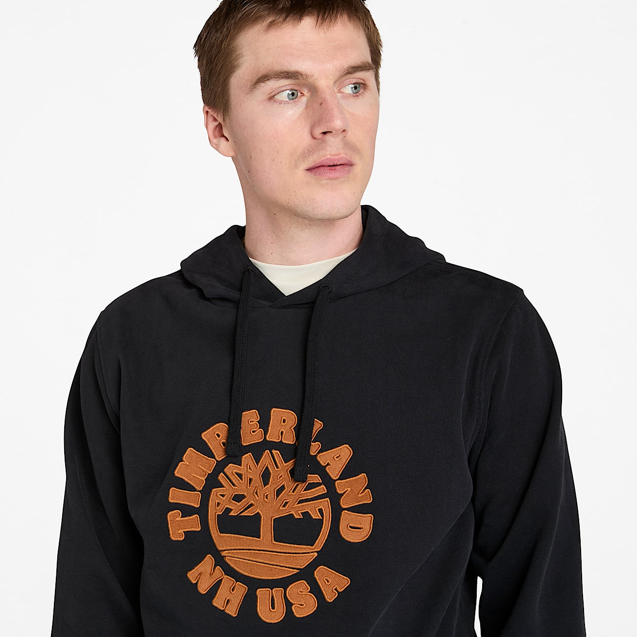 Holiday Graphic Hoodie for Men in Black - 3