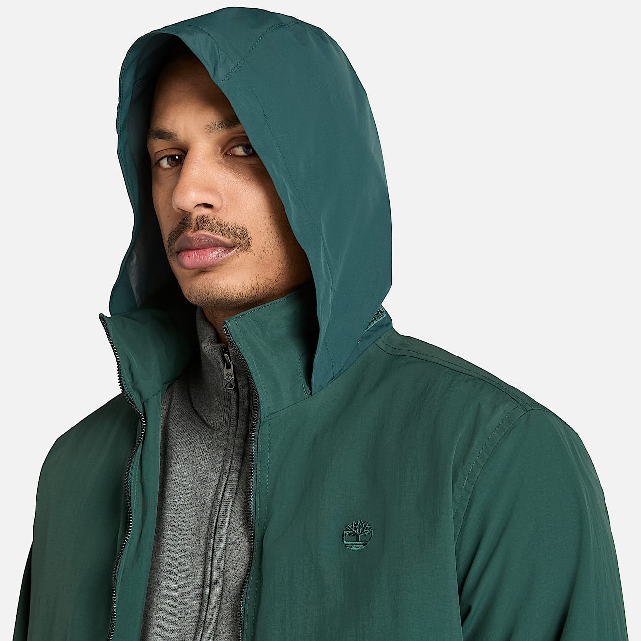 Waterproof Sailor Bomber for Men in Dark Green - 3