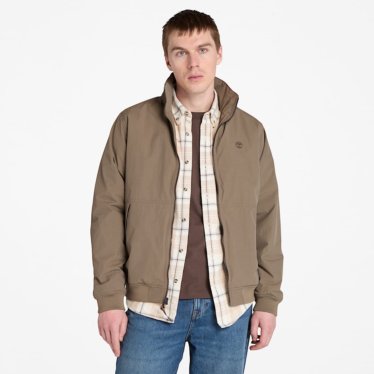 Waterproof Sailor Bomber for Men in Brown - 1