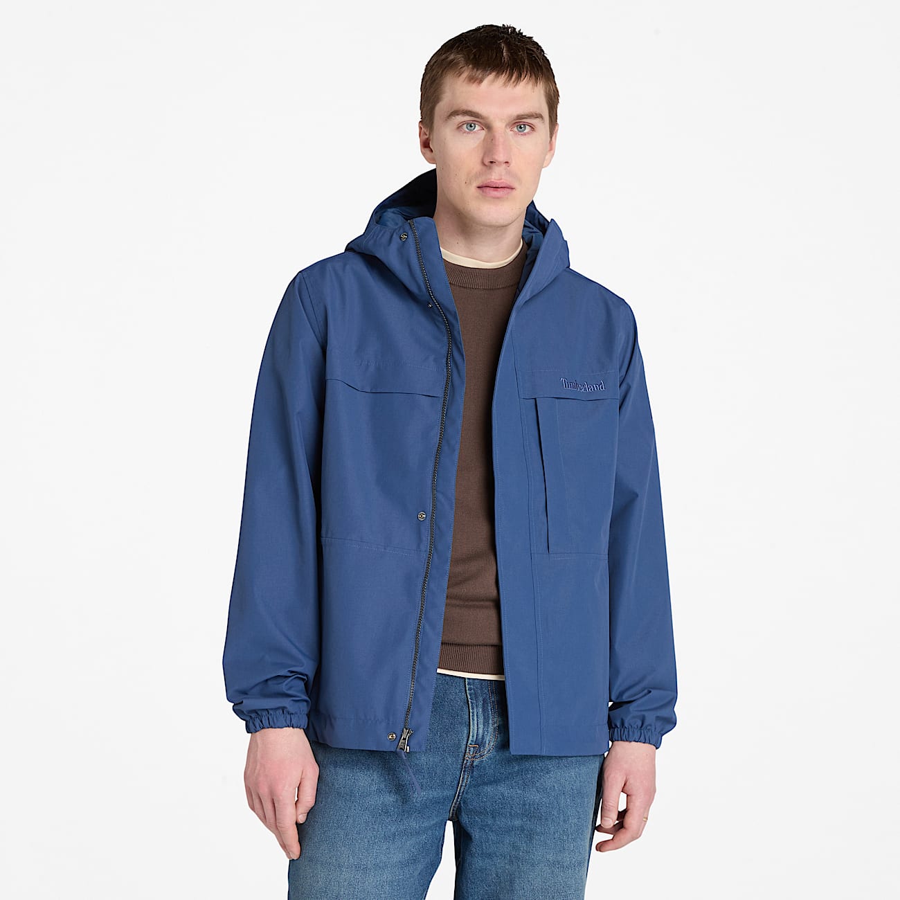 Chaqueta Shell impermeable Benton para hombre en azul oscuro - 1
