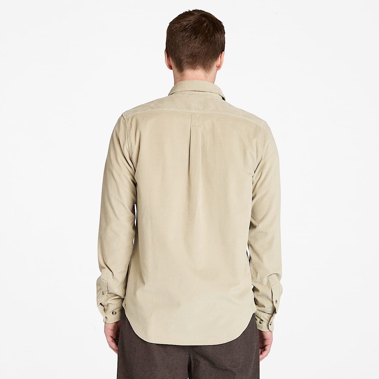 Cordhemd für Herren in Grau - 4
