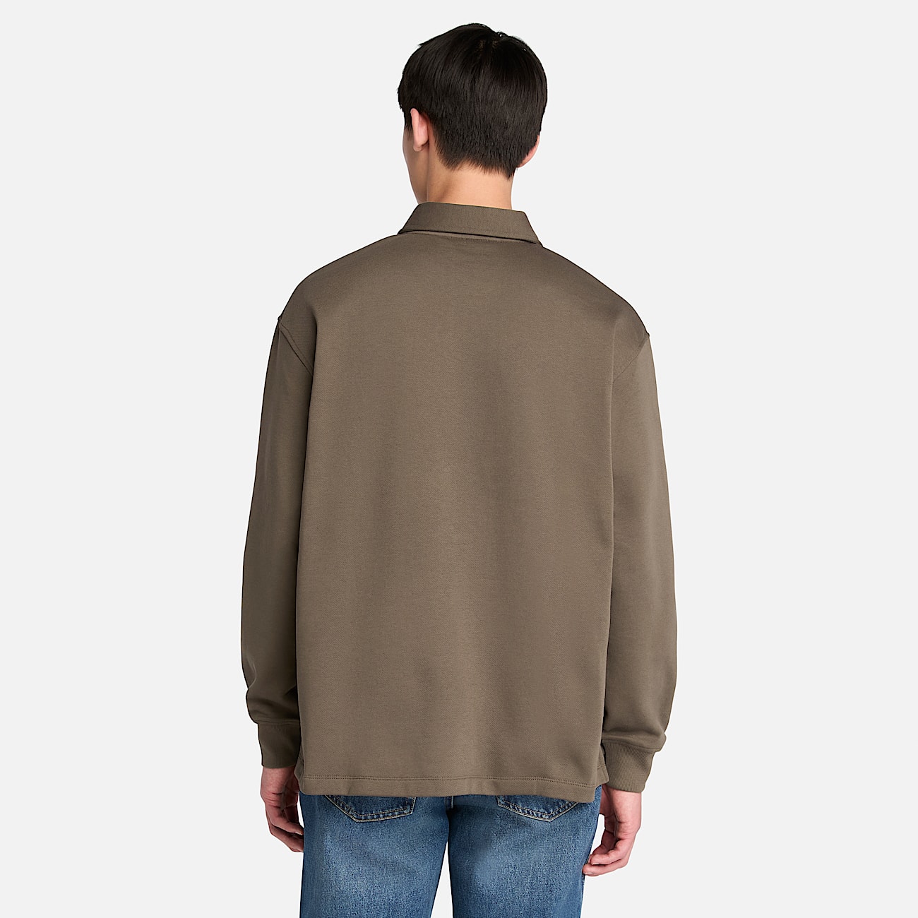 Polo-Sweatshirt für Herren in Braun - 4