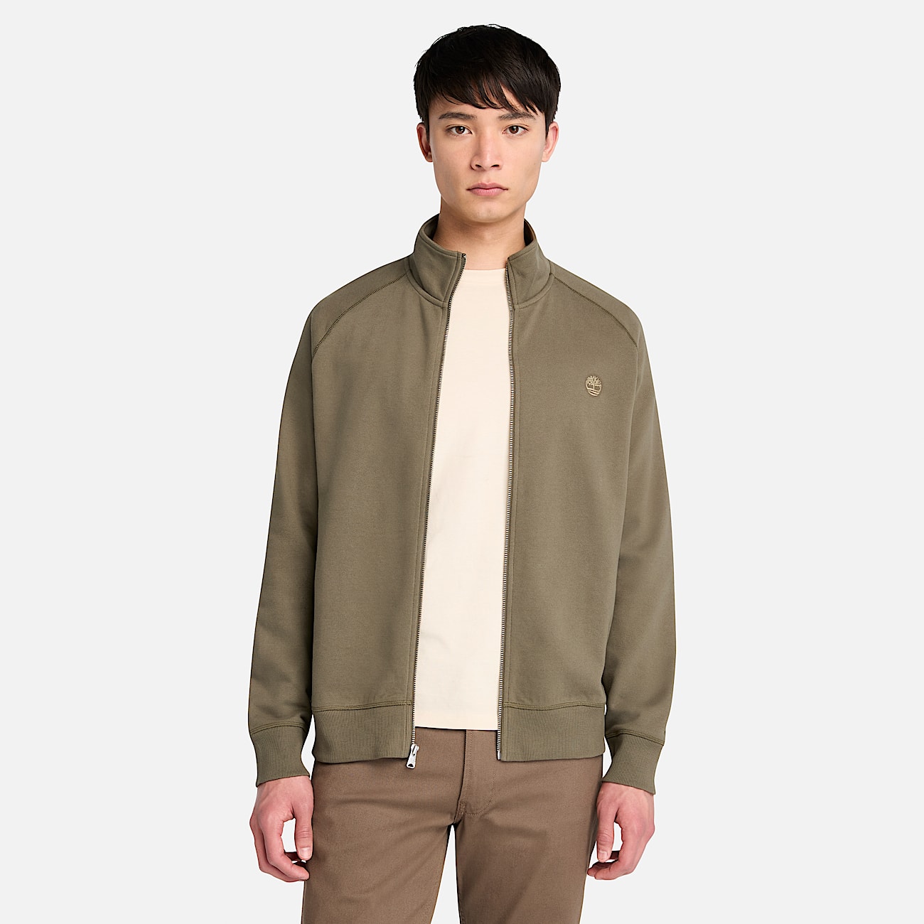 Sweat à col cheminée Exeter River pour homme en vert - 1
