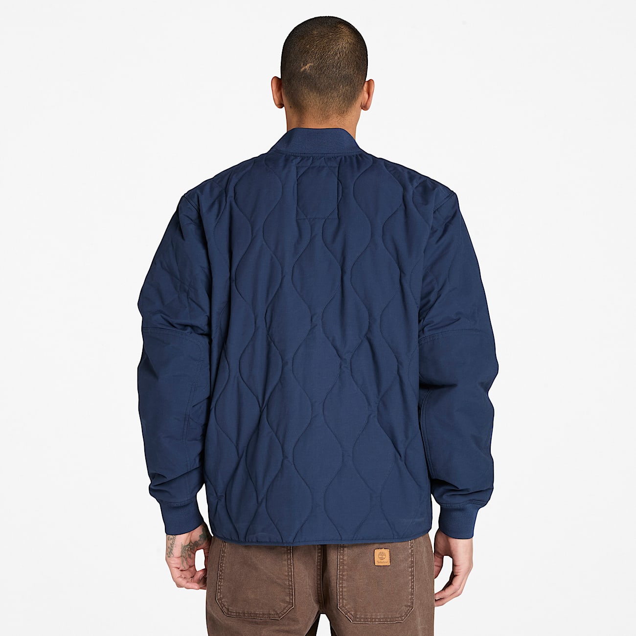 Chaqueta acolchada para hombre en azul oscuro - 5