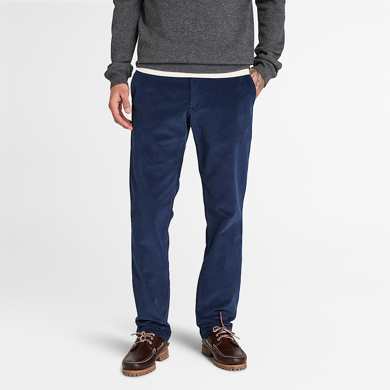 Claremont Corduroy Trouser for Men in Dark Blue - 1
