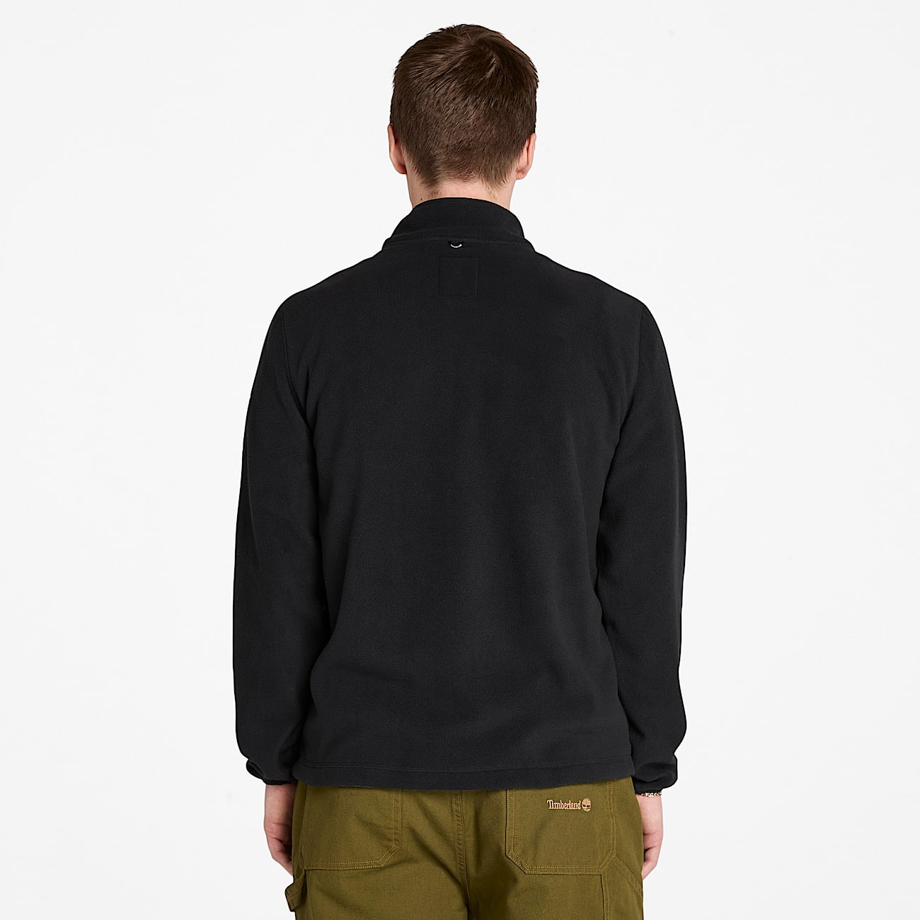Quarter-Zip Polar Fleece for Men in Black - 4