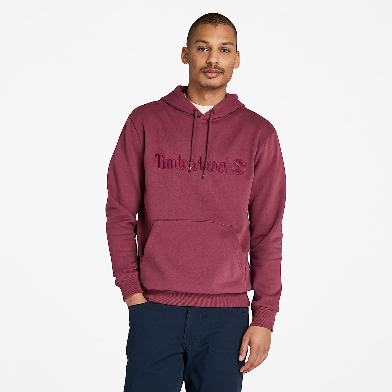 Hampton Hoodie for Men in Burgundy - 1