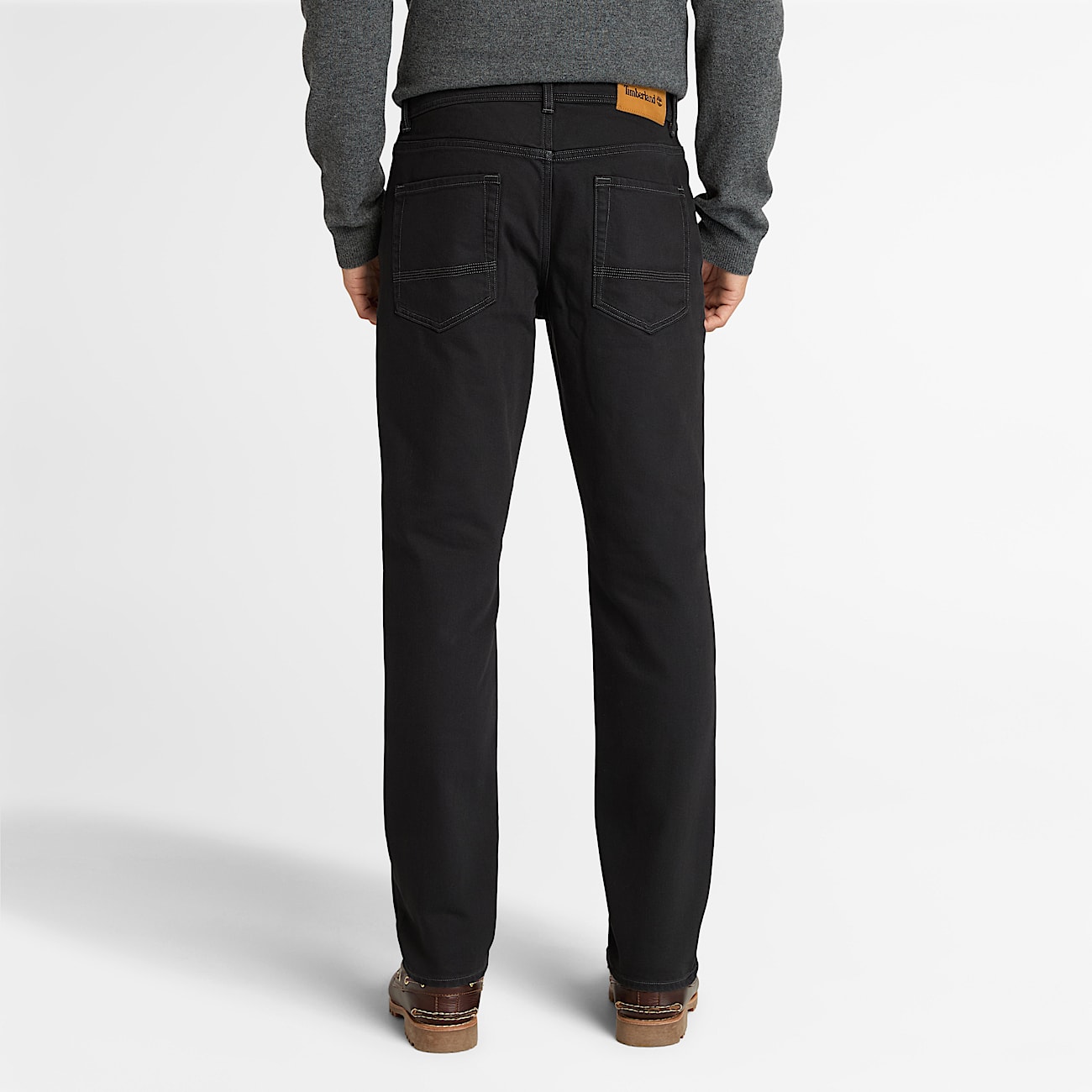 Schwarze Sandown 5-Pocket-Jeans mit Waschung für Herren in Schwarz - 4