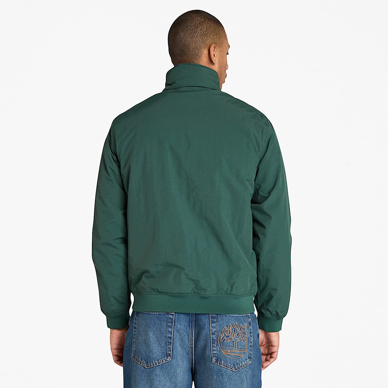 Waterproof Sailor Bomber for Men in Dark Green - 5