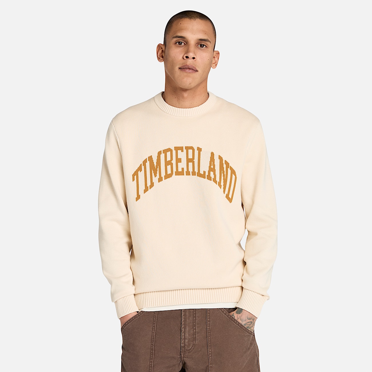 Pull graphique Timberland® pour homme en beige - 1