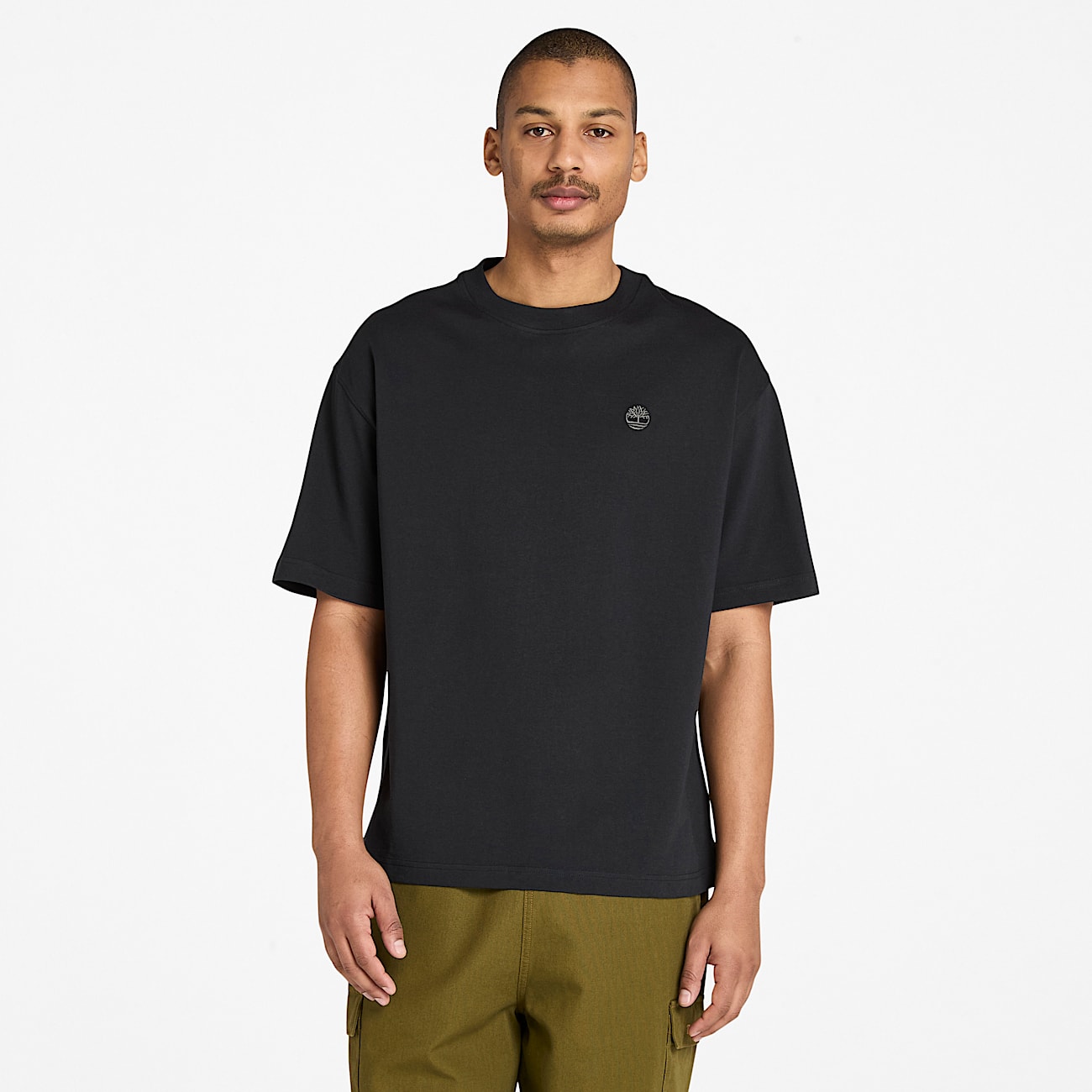 T-shirt a Maniche Corte Dunstan River da Uomo in colore nero - 1