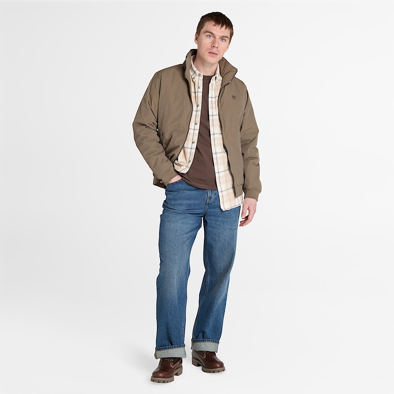 Waterproof Sailor Bomber for Men in Brown - 2