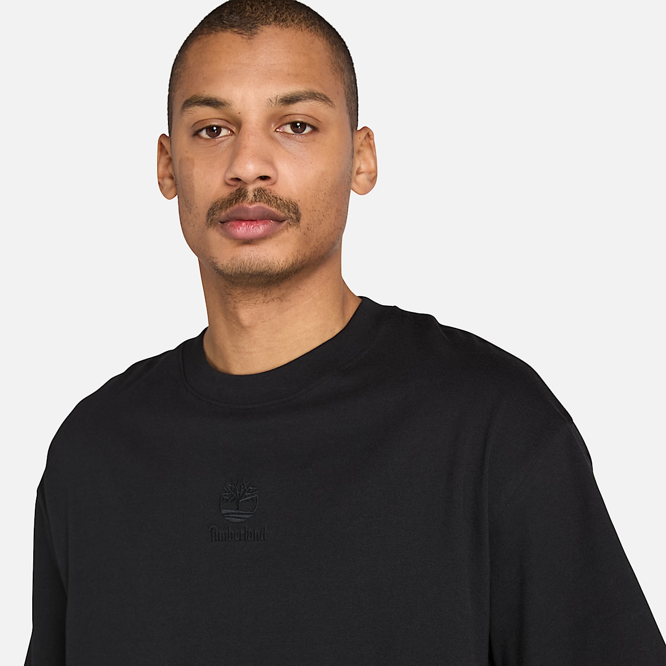 Hampton Tonal Stack Logo T-Shirt for Men in Black - 3