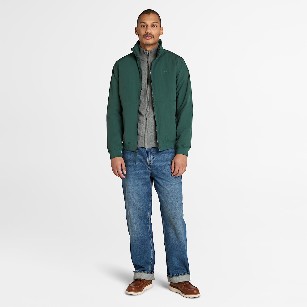 Waterproof Sailor Bomber for Men in Dark Green - 2