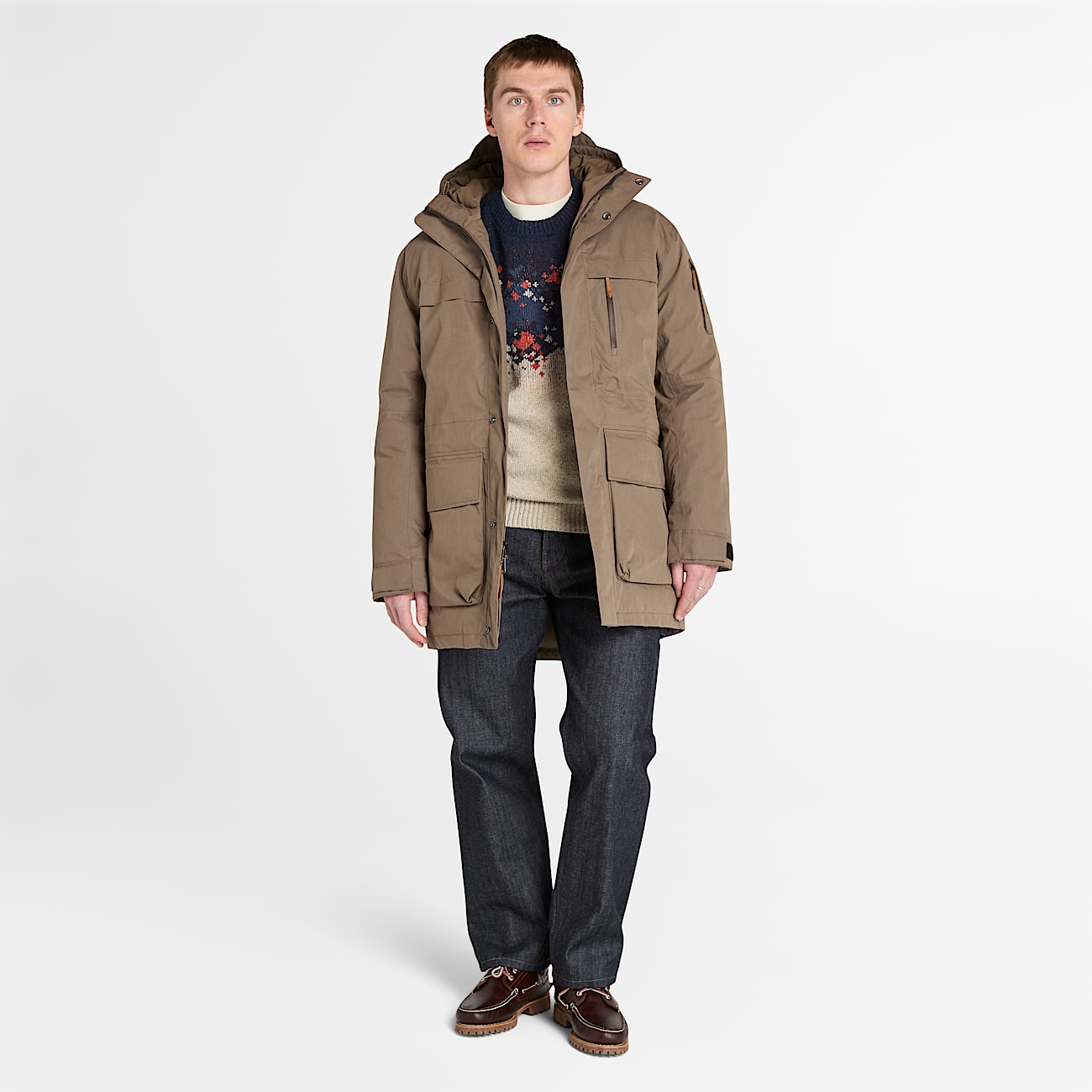 Fair Isle Jumper for Men in Beige - 2