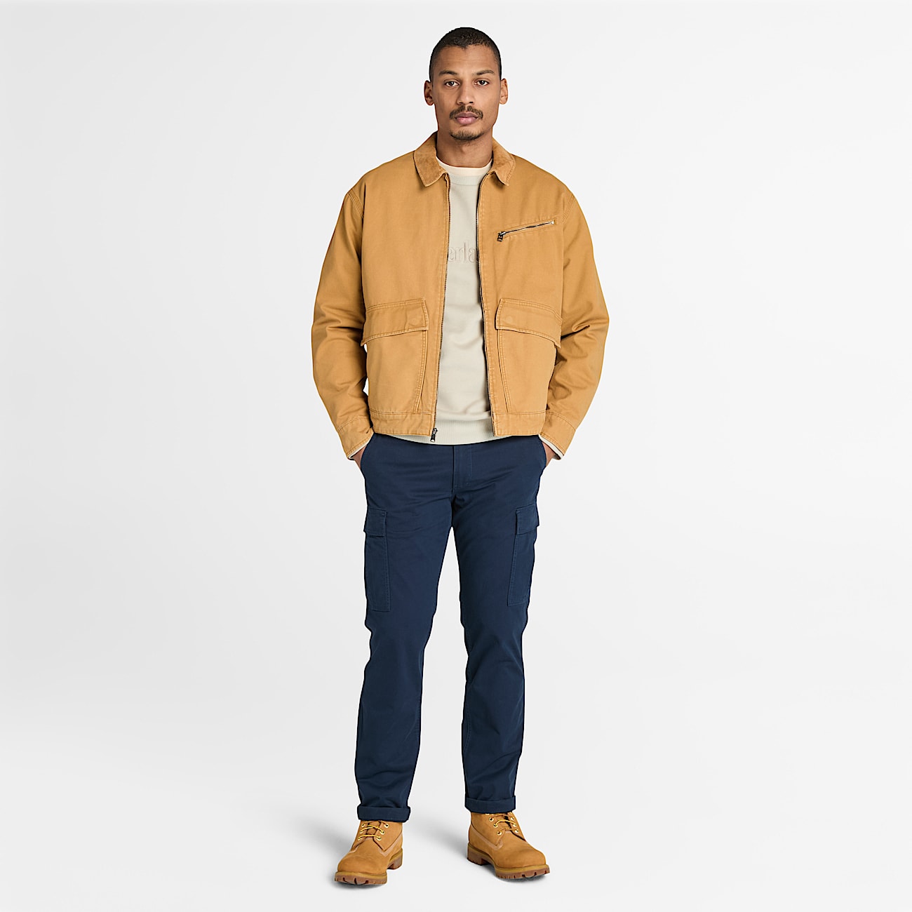 Sweat à col ras du cou Hampton pour homme en gris - 2