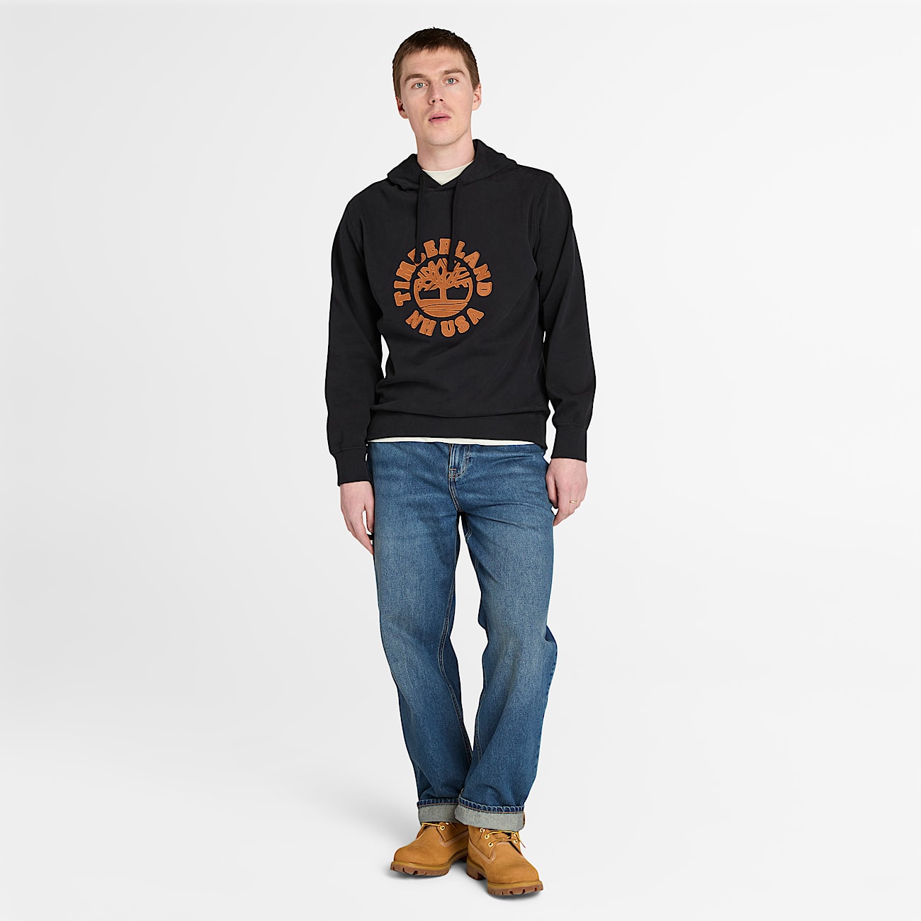 Holiday Graphic Hoodie for Men in Black - 2
