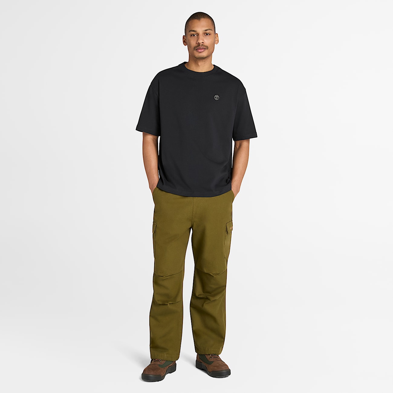 T-shirt a Maniche Corte Dunstan River da Uomo in colore nero - 2
