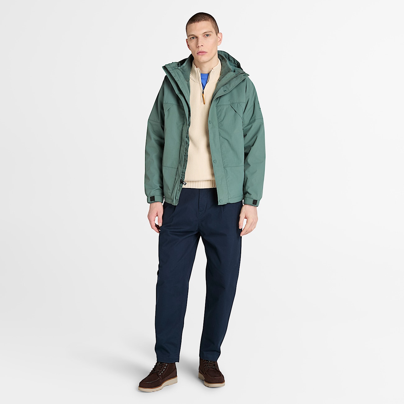 Chaqueta impermeable Winnick 3 en 1 para hombre en verde - 2
