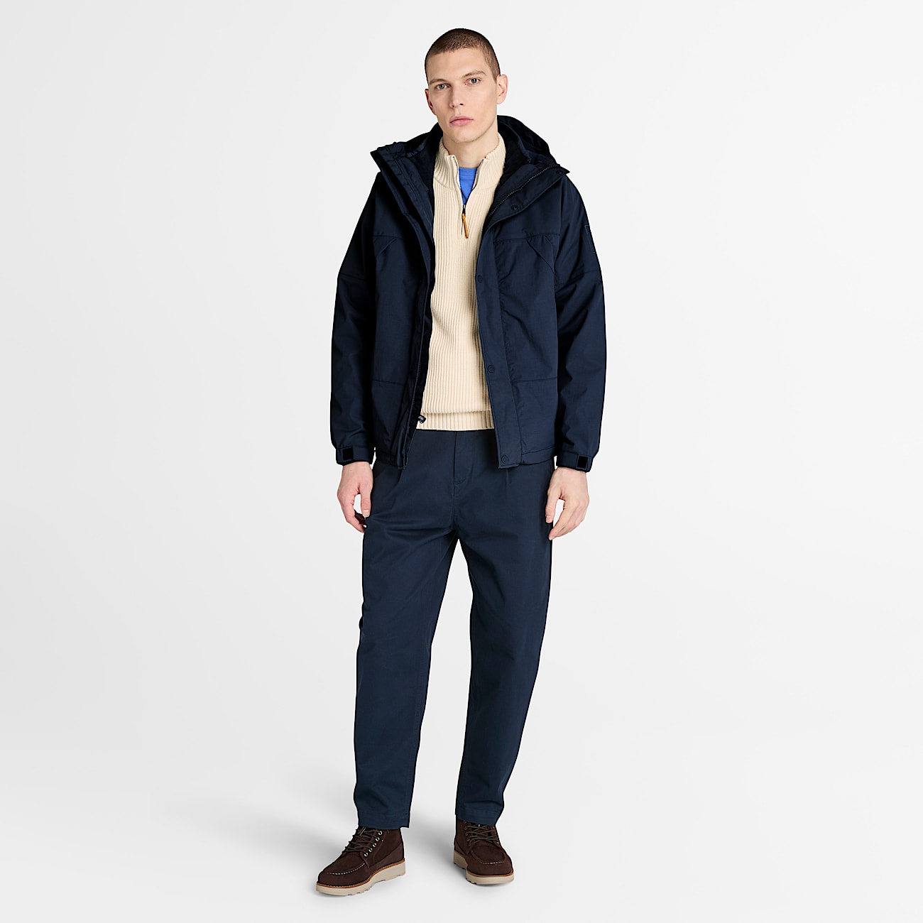 Chaqueta impermeable Winnick 3 en 1 para hombre en azul oscuro - 2